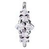 Jewelled Crown Hinged Ring - Stål