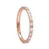 Angular Crystal Ring Clicker - Rosé Stål