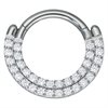 Double Crystal Row Clicker - Stål