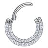 Double Crystal Row Clicker - Stål