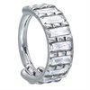 Baguette Crystal Clicker - Stål