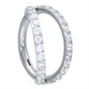 Double Crystal Clicker Ring - Steel