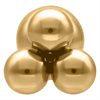 Triplet Earbarbell - Guld Stål