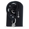 Five Opal Stones Helix Ear Stud - Stål