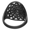 Boho Flower Fingerring Steel Blackline® 
