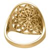 Boho Flower Fingerring Steel Zirconline®