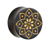 Organic®-Golden-Florescence-on-Black-Wood