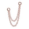 Rosé Double Connection Chain 02 - Stål