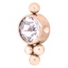 Swarovski Bindi Clip in Kula - Rosé Titan