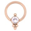 Swarovski Bindi Clip in Kula - Rosé Titan