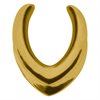 Guldiga Oval Ear Saddles - Säljs i par