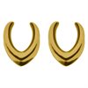 Guldiga Oval Ear Saddles - Säljs i par