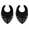 Black Oriental Ear Saddles - Säljs i par