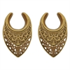 Golden Oriental Ear Saddles - Säljs i par
