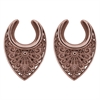 Oriental Ear Saddles (sold in pair) - Rosé Steel