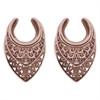 Oriental Ear Saddles (sold in pair) - Rosé Steel