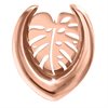 Rosé Monstera Ear Saddles - Säljs i par