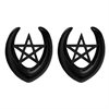 Black Pentagram Ear Saddles - Säljs i par