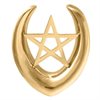 Guldiga Pentagram Ear Saddles - Säljs i par