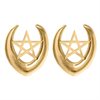 Guld Pentagram Ear Saddles - Säljs i par