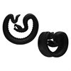 Svarta Snake Ear Saddles - Säljs i par