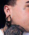 Svarta Maori Spikes Ear Weights - Säljs i par
