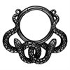 Svarta Snake Ear Weights - Säljs i par