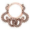 Rosé Snake Ear Weights - Säljs i par