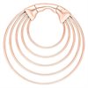 Rosé Multi Layer Ear Weights - Säljs i par