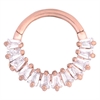 Hinged Euphoria Septum Ring - Rosé Stål