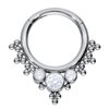 Crystal Bindi Hinged Clicker - Stål