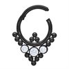 Septum Clicker Oriental Triangle - Svart Stål