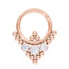 Septum Clicker Oriental Triangle - Rosé Stål