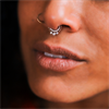 Hinged Crystal Tears Clicker - Rosé Stål