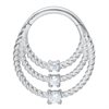 3 Twisted Rings Hinged Clicker - Ståll