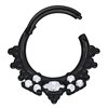Sparkle Meadow Hinged Clicker - Svart Stål