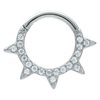 Sparkle Spikes Septum Clicker - Stål