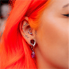 Green Aventurine Hoops - Säljs i par