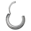 Concave Hinged Septum Ring - Steel