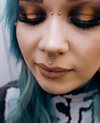 Böjd Barbell 1.6mm - Guld Titan