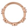 Hinged Crystal Clicker - Rosé Stål