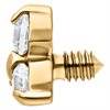 Golden Trinity Dermal Top - Internally Threaded Jewellery