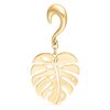 Golden Monstera Leaf Ear Weights (sold in pair)