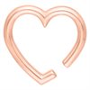 Rosé Heart Ear Weights - Säljs i par