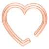 Rosé Heart Ear Weights (sold in pair)