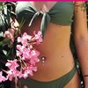 Triple Diamonds Navelpiercing - Guld Stål