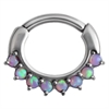 Opals Clicker for Septum/Daith - Steel