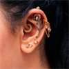 Guldig Vertical Helix Crystal Horus Barbell