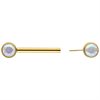 Muse Threadless Nipple Barbell - Golden Titan