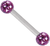 Sealed Multi Jewelled Barbell - Titan